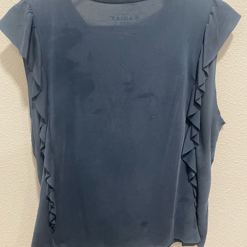 Ariat Women's Slate Ruffle Tank Top - Picture 2 of 2